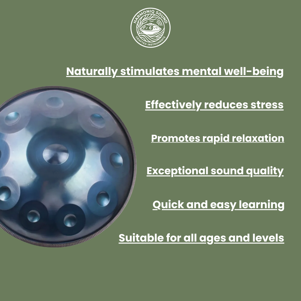 Astral Voyage Handpan - D-Moll (D Kurd)