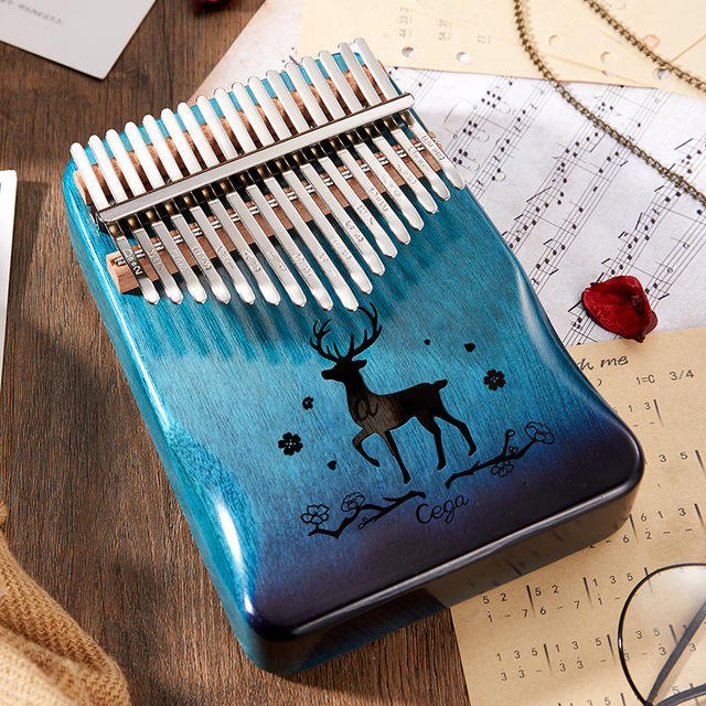 Radiant Glow Kalimba - 17-Key Beechwood Thumb Piano