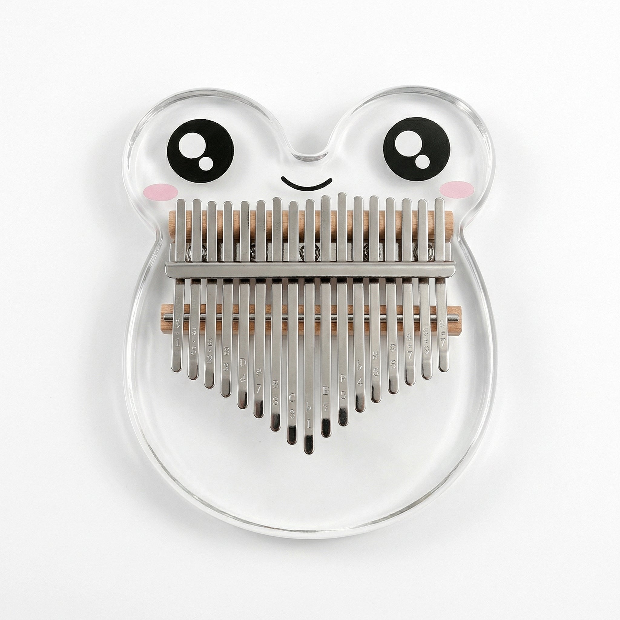 Kinder Kalimba 17 Tasten Transparent Acryl Tierdesign, Tragbares Daumenklavier